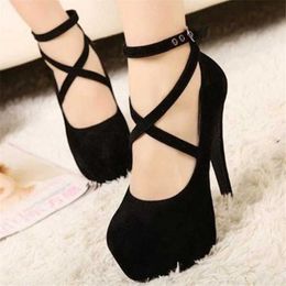 Dress Shoes Red and black slim high heels womens dress pump fashion 2022 womens party platform sandals womens scarf shoesL2405