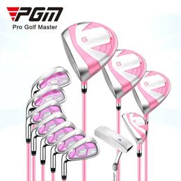 PGM 4PCS/12PCS Golf Club Sets With Standard Ball Bag LTG025 Left Hand Ladies Stainless Steel Head Golf Club Practice Club 240507