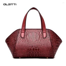 Shoulder Bags OLSITTI Fashion Luxury Women's Handbag High Quality Leather Crocodile Pattern Women 2024 Crossbody Bag Sac A Main