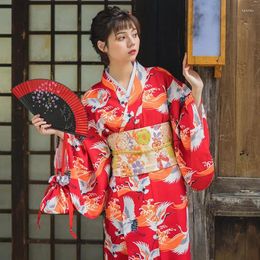 Ethnic Clothing Kimonos For Women Japanese Traditional Kimono Cosplay Dress Geisha Yukata Summer Long Robe Femme Pography Clothes
