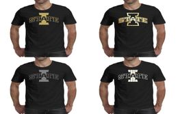 Mens printing Iowa State Cyclones football Heart logo black t shirt Design Awesome Band Shirts Urban gray Gold Gay pride rainbow C3091558