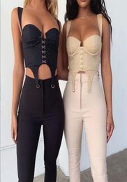 Women 2020 Summer y2k Cropped Top Backless Padded Cami 90S Female Camisole Low Cut Tank Top Clothing Sexy Corset6866580