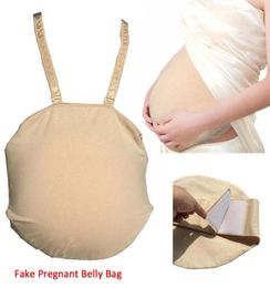 Women039s Shapers Fake Pregnancy Belly Artificial Pregnant Baby Tummy Cloth Bag Top Birthday Gifts5297216