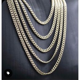 Miami Cuban Link Solid Gold Chain Necklaces (1Mm To 12Mm) 10K 14K 22K United States Of America + Canada (Rapid Shipping)