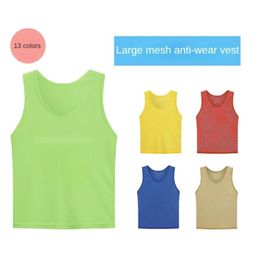 6 PCS Adults Children Soccer Training Vest Football Shirts Jerseys Scrimmage Practice Sports Vest Breathable Team Training 240520