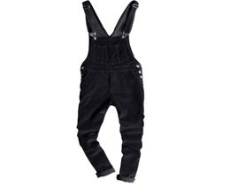 FashionMens Slim Fit Corduroy Pants for spring Men Skinny black corduroy bib overalls Fashion Japan Style suspenders jumpsuits 121793834