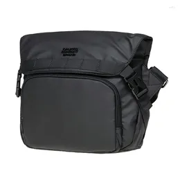 Backpack Street Style Men's Shoulder Bag Nylon Waterproof Black Crossbody Bags Large Capacity Hip Hop Handbag Men Messenger Purse