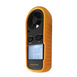 Mini Digital Anemometer LCD Handheld Air Flow Tester Wind Speed Metre Air Anemometer Measuring Wind Speed Temperature Gauge