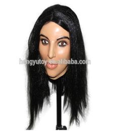 2019 Top Grade New Adult sexy crossdress Mask Luxury latex female mask for male and female cosplay crossdress mask fancy dress7222577