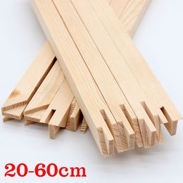 2pcs 20-60cm DIY Canvas Wood Frame Strip Stretcher Bars For Painting By Numbers Unfinished Removable Stretched Wall Art