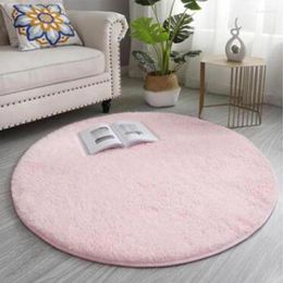 Carpets Indoor Round Carpet Soft Home Decoration Bedroom Children's Room Plush Salon Thickened Pile Accessories