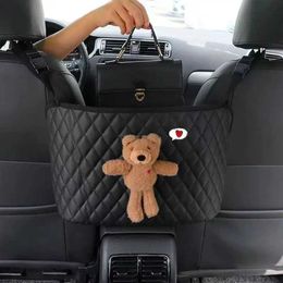 Car Organiser There Are Storage Net Pockets In The Middle Seat of The Car for Girls Car Storage Hanging Bag Chair Back Storage Car Supplies T240521