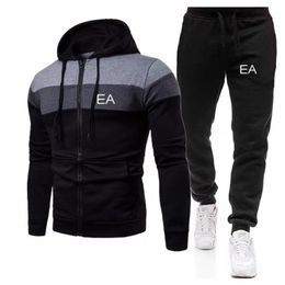 Hoodie Designer sweatshirt Men hoodie pants Sweatpants letter printed design long sleeve loose casual three color zipper hoodie set