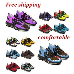 2024 Free shipping Customised Sports Shoes Men Women Runners Tennis players Hikers Athletic Comfortable Suitable Breathable Fashion Sneakers Triple Black Yellow