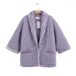 Ethnic Clothing Hanten Jacket Women Japanese Winter Coat Homewear Asian Clothes Warm Wear Tops Japan Kimono