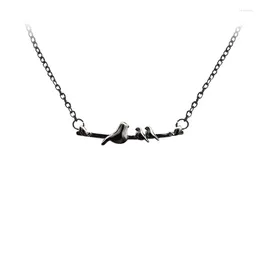 Chains Mother Bird And 1-4 Baby Birds Necklace Necklace-Mama Family Pendant Happy Shadow Cute Choker Woman Jewellery Two