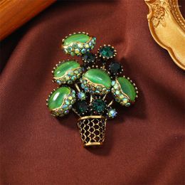 Brooches Vintage Flower Brooch Pin Unique Flytrap Casual Office For Women Pins Scarf Clip Jewelry Gifts Broach Banquet