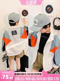 Jackets Boy's Sun Protection Clothing Thin UV-Proof Summer Medium And Big Children's Skin Coat Sun-Protective