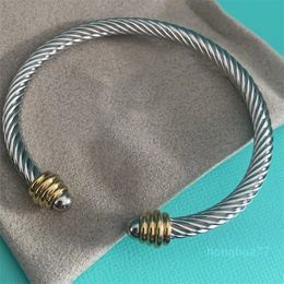 Classic cable love men designer bracelet hiphop helix wire girlfriend metals female bangle twisted graceful Bracelet outdoor pulsera