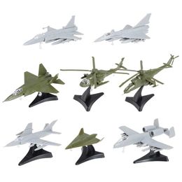 Aircraft Modle 1/144 Scale 8 Style Aircraft Assembly Model WZ-8 J-10 J-31 A-10 UH-60A FC-1 MI-24 Fighter Military Decoration Mini Plastic Toy s2452089