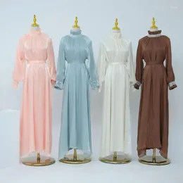 Ethnic Clothing Eid Muslim Women Luxury Party Dresses Islamic Long Sleeve Abaya Dubai Turkey Modest Robe Arab Morocco High Neck Gowns