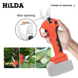 Other Garden Tools HILDA 18v Electric Brushless Garden Trimmer Bonsai Tree Fruit Cordless Garden Scissors Garden Tools Without Battery S2452177