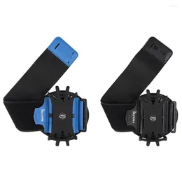 Outdoor Bags 360 Degree Rotation Phone Holder Bracelet Adjustable Mobile Removable Wristband Case For Running Cycling