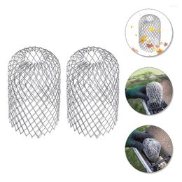 Decorative Figurines 2 Pcs Drain Filter Mesh Strainer Rooftop Pipe Anti-blocking Leaf Stainless Steel