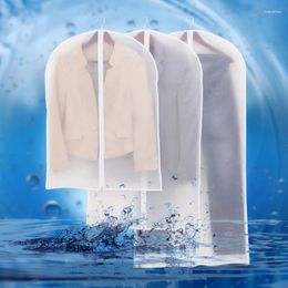 Storage Bags Zipper For Storing Clothes Garment Suit Coat Dust Cover Protector Wardrobe Bag Case Organizador 4 Size