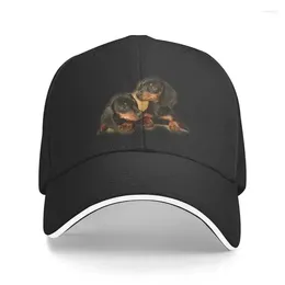 Ball Caps Personalised Dachshund Dog Baseball Cap Men Women Breathable Puppy Pet Dad Hat Sports