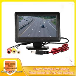 4.3 Inches Car Monitor For Rear View Camera TFT LCD Display Reverse HD Digital Color Video Input Screen NTSC PAL