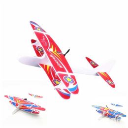 Aircraft Modle Hot hand throwing airplane toy outdoor electric foam airplane glider model childrens simple control toy gift s2452089