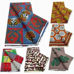 African Wax Fabric Nigeria Ankara Wax Fabrics est Design Block Prints Batik Dutch For Dresses Sewing Cloth Materials 240511