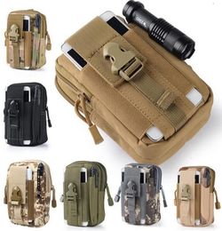 Outdoor Camping Climbing Bag Tactical Molle Hip Multifunction Bags Waist Belt Wallet Pouch Purse Phone Case for iPhone 7 for Sams3748888