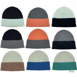 Ball Caps Dropship Slouchy Cotton Winter Warm Skull Knitted Beanie Unisex Accessories