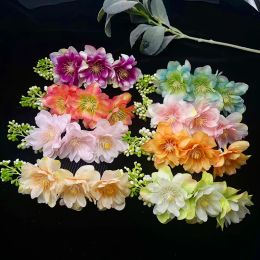 Fabric Floral Hair Comb Simulated Flower Hairpins Elegant Bridal Wedding Headwear Holiday Travel Vacation Side Clips Accessories