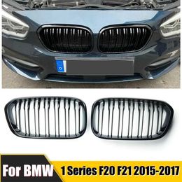 Other Exterior Accessories Car Kidney Replacement Front Grill For BMW F20 F21 118i 120i 125i 2015-2017 Racing Grills Gloss Black Grills Auto Accessories T240520