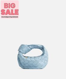 Designer Luxury Bag Candy Jodie BotegaVeneta Micro Intrecciato leather top handle bag Ice