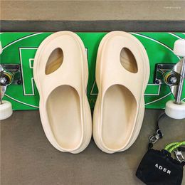 Slippers Summer Men Women Indoor Eva Cool Soft Bottom Sandals Trend Unisex Slides Light Weight Beach Shoes Home