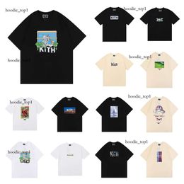 T-Shirt Designer Kith Shirt Men Tops Women Casual Short Sleeves Vintage Fashion Kith Shirt Clothes Tees Outwear Tee Top Oversize Man Shorts 1a02