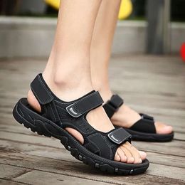 Qualitätsschwere High Brand Herren Freizeit Unisex flach lässiger Sandalen Gummi 6d0