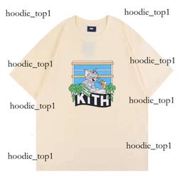 Streetwear Kith T Shirt Summer T Shirt Men Kith Shirt Designer Shirt Mens Designer T-Shirt Graphic Tee Shirt 452f