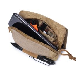 Tactical Molle Admin Pouch Small Organiser Pocket Hunting Vest EDC Belt Molle Platform Hook Elastic Loops Plate Carrier Mini Bag