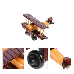 Aircraft Modle Wooden Aeroplane model retro Aeroplane wooden craftsmanship retro Aeroplane pattern propeller Aeroplane decoration wooden Aeroplane s245202213