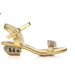 summer New style fashion Rhinestone sandals women feeling rough with 3 Colours all-ma 850