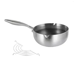 Pans Japanese Tempura Fryer Pan Ramen Milk Pot Saucer Deep For Instant Noodles Stew Warm French Fries Boil