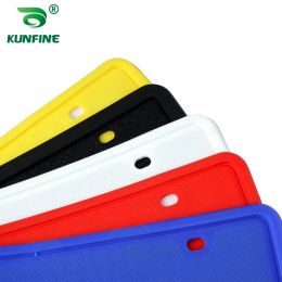Multi Colour One Pair American Silicone Licence Plate Frame Front Back Licence Plate Holder with Mounting Weather Proof