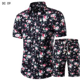 2019 New fashion suit and shirt suit men039s shirt shorts men039s summer casual brand4682905