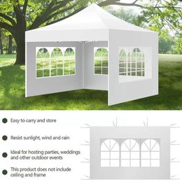 Tents And Shelters Canopy Portable Rainpro Garden Shelter Side Cloth Shade Outdoor Tent Frame Oxford Waterproof Top Without 3 2m