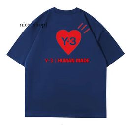 Y3 Short Men's T Shirts Joint Offering Cotton Round Neck Short Sleeve Short Love Printed T-Shirt Summer Men And Women Top 8847